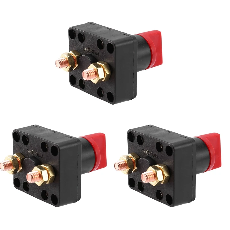 

Battery Switch Power Disconnect Switch Rotary Isolator Cut OFF Switch For Car Boat Marine Truck Caravan (Type J 3Pcs)