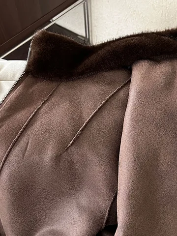 Женское зимнее пальто из искусственного меха Casaco Feminino