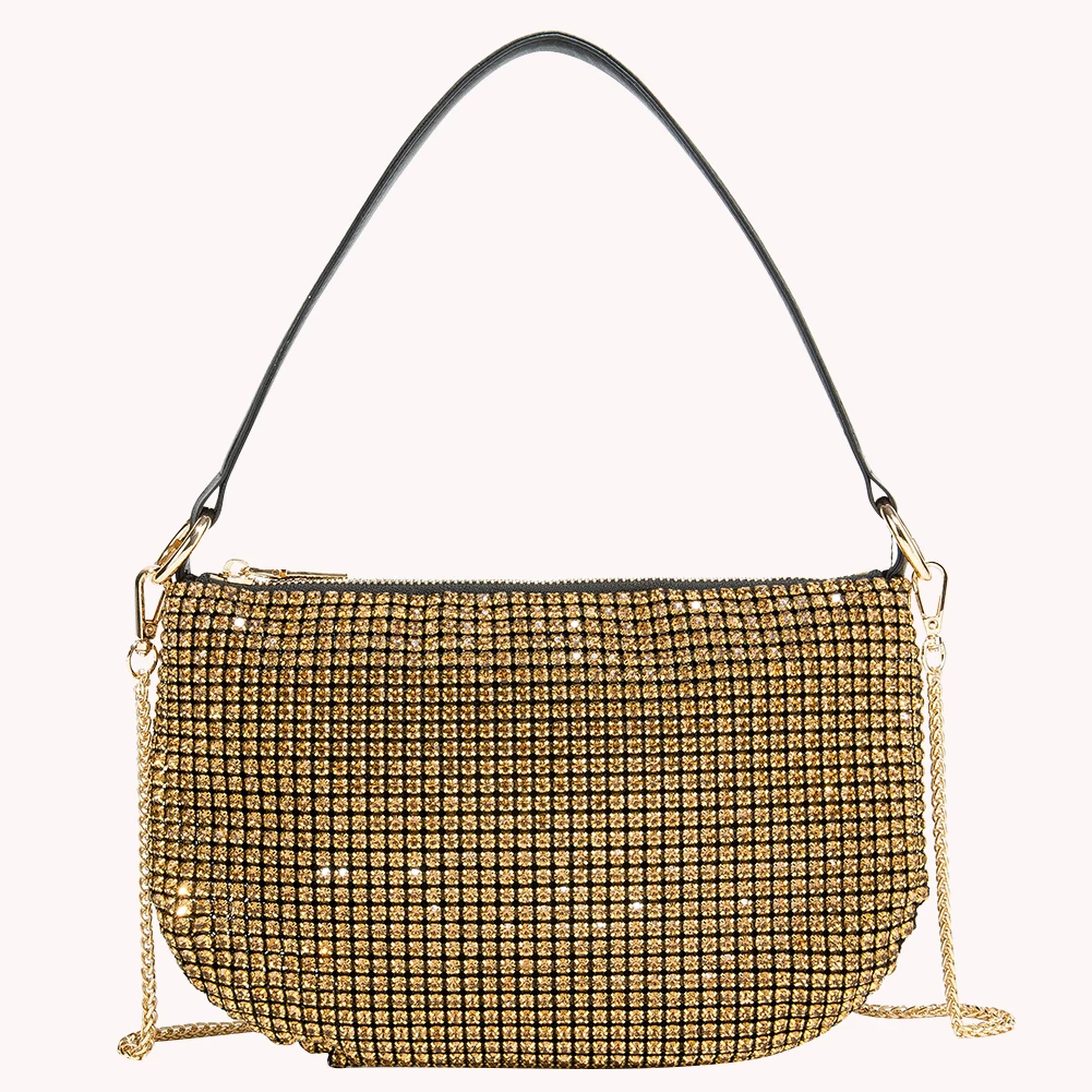 

Стразы женские повседневные клатчи сверкающие вечерние сумки на цепочке для вечеринки выпускного вечера свадебные сумки через плечо кошел...