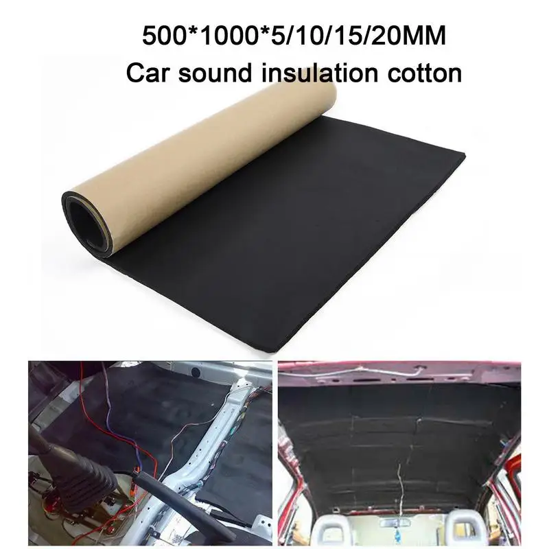 

Heat Shield Insulation Mat Easy Operation Rubber Material Sound Proof Noise Insulation Deadening Aluminum Foil Sticker Mats