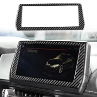 real carbon fiber car central control navigation screen frame decort fit for toyota supra gr a90 2019 2022