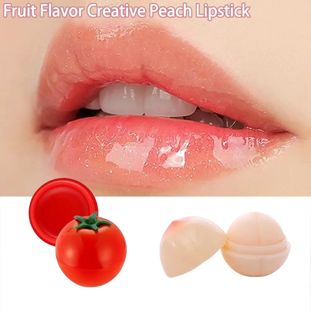 

12g Fruit Lipstick High Gloss Moisturizing Long Lasting Reduce Dead Skin Strawberry Peach Lemon Tomato Lightening Lip Balm