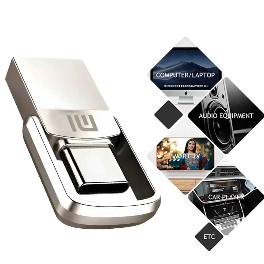 USB-флеш-накопитель Mijia Xiaomi металлический OTG-диск 2 в 1 USB 3 512 ГБ ТБ флеш-накопитель