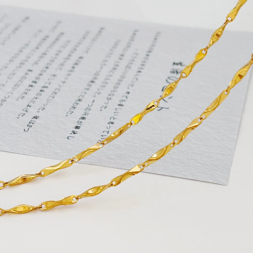 Дубай позолоченные 2 5 мм цепочки с волнами воды для женщин 22-дюймовый воротник Femme