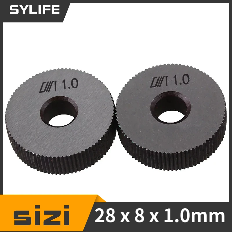 

SYLIFE Стальной инструмент для накатки 28 мм серебристый 1.0 мм 2 шт.