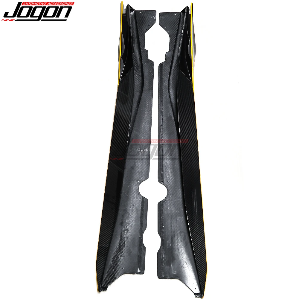 JOGON настоящая боковая юбка из углеродного волокна удлинительная защитная