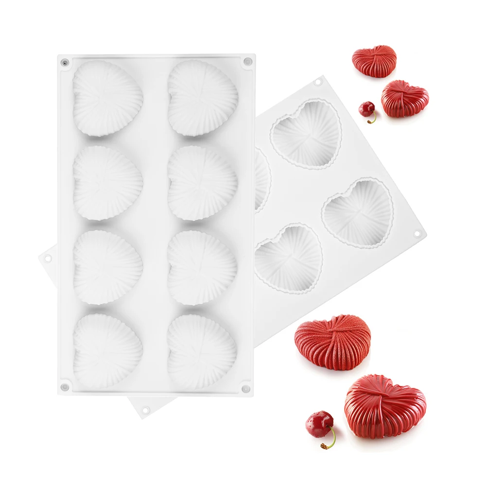 

Valentine's day heart Silicone Cake Mold for DIY Chocolate Mousse Jelly Pudding Pastry Ice Cream Dessert Bread Bakeware Pan Tool