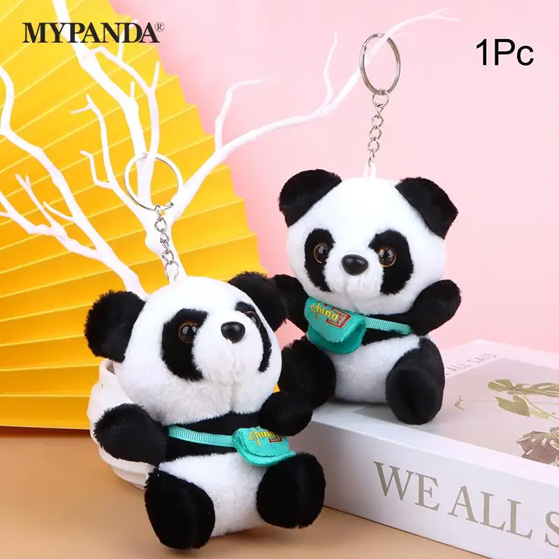 

12 см, национальное сокровище, панда, плюшевая игрушка, мультяшный кулон, мягкая кукла, брелок для автомобиля, сумки, Декор, детский подарок