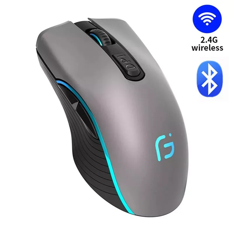 

Computer Mouse X9 Dual Mode Bluetooth 4.0 +2.4Ghz Wireless Mause 2400DPI Optical Gaming for PC Laptop