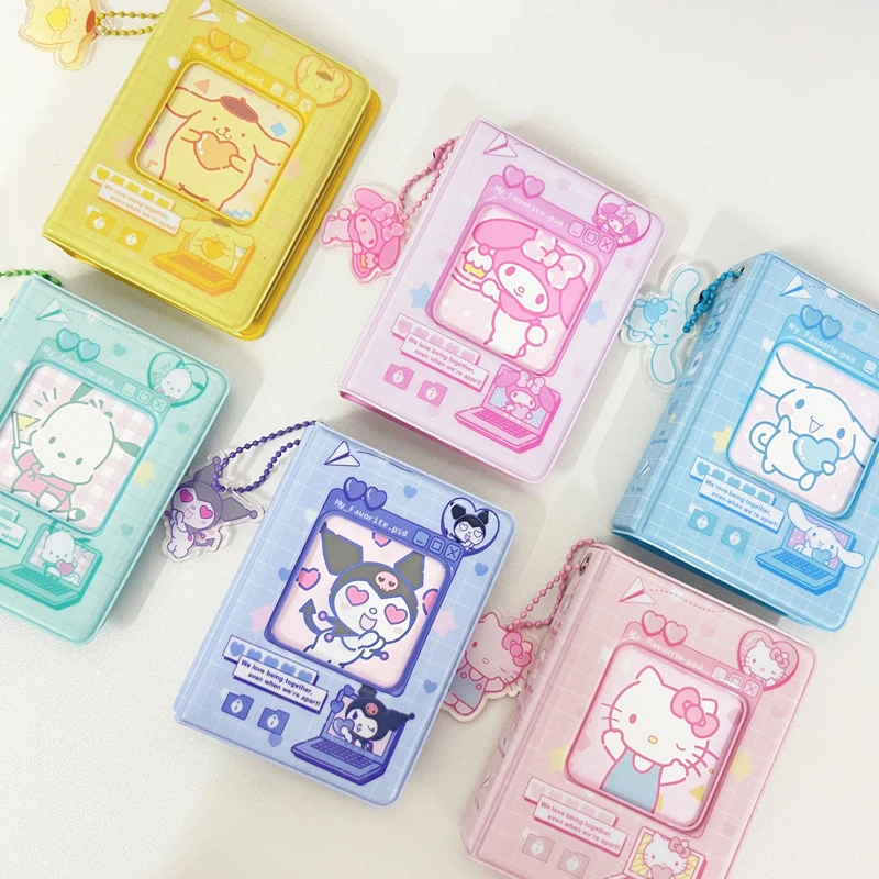

3 Inch Cartoon Cat Photo Album Photo Card Holder Kpop Idol Card Binder Collection Book 40 Pocket Business Card mini Book Album