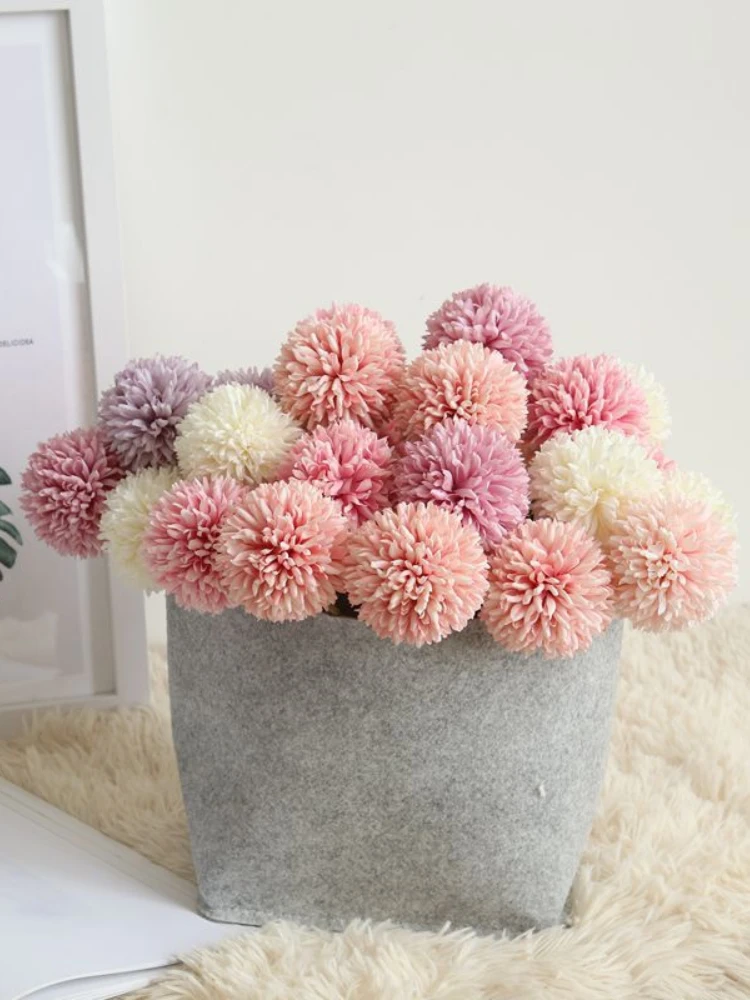 

Home Wedding Decoration Simulation Flower Dandelion Hyacinth plastic flower Set Fake flower simple Nordic Wind ins5 PCS