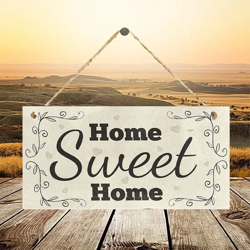 

" Home Sweet Home "Wooden Hanging Plaque Home Decoration
