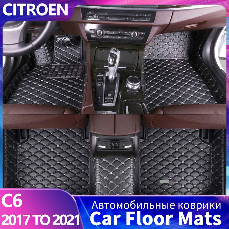 

Car Floor Mats For Citroen C6 2017 2018 2019 2020 2021 Dustproof Soil Interior Accessories Auto Parts
