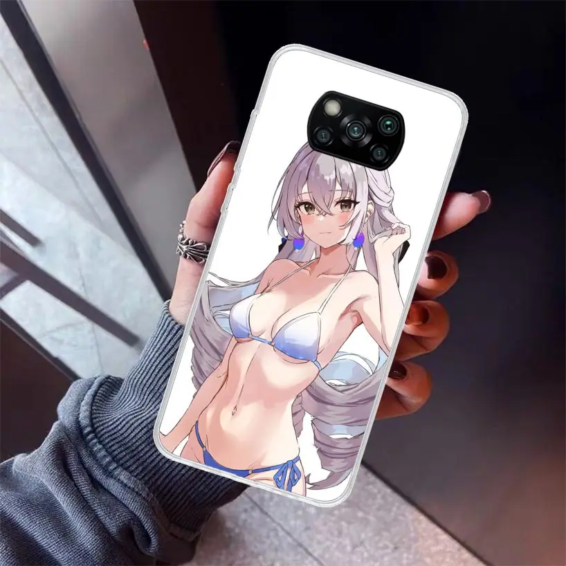 Чехол для телефона Honkai Star Rail Bronya Rand Xiaomi Poco X6 X5 X4 X3 Nfc F6 F5 Pro F4 Gt F3 F2 F1 M5S M4 M3 5G Soft Cover Print F