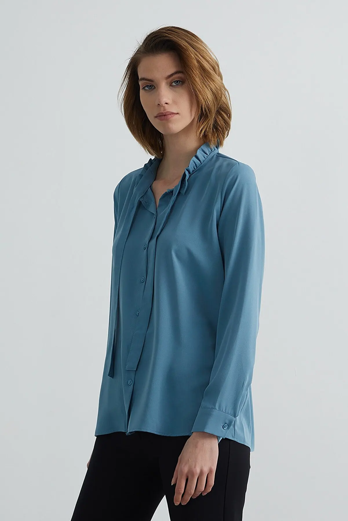 

Collar detailed shirt Summer women's Shirts Fashion women's Blouses Pretty and Cheap women's Blouses 262983473