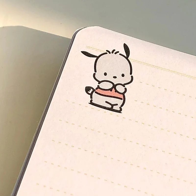 A6 Kawaii Sanrioed Notebook Kuromi My Melody Cinnamoroll Cute Cartoon Coil Hand Account Diary Office Account Book Gift for kids images - 6
