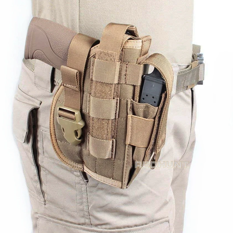 

Universal gun holster tactical right hand Molle pistol holster magazine bag Glock 17/1911