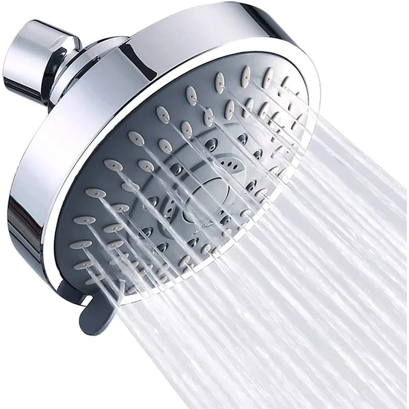 

4 Inch 5 Functions Concealed Pressurized Top Shower Head Hotel Bathroom Shower Rainfall Top Spray Water-saving Shower Nozzle