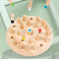 kids wooden memory match stick chess fun color game board puzzles educational toycognitive ability learning toys for children