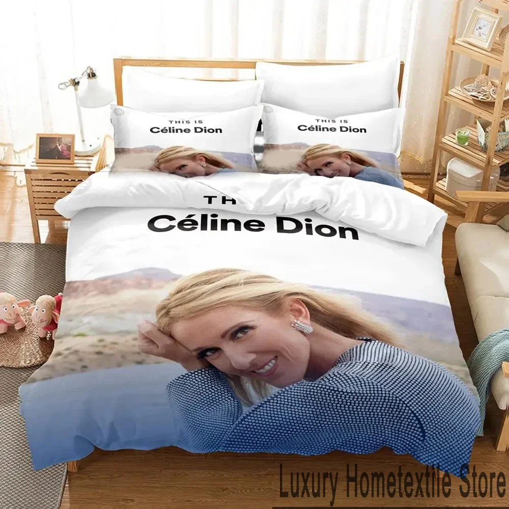 Комплект постельного белья с 3D принтом Celine Dion для мальчиков и девочек Twin Queen King Size