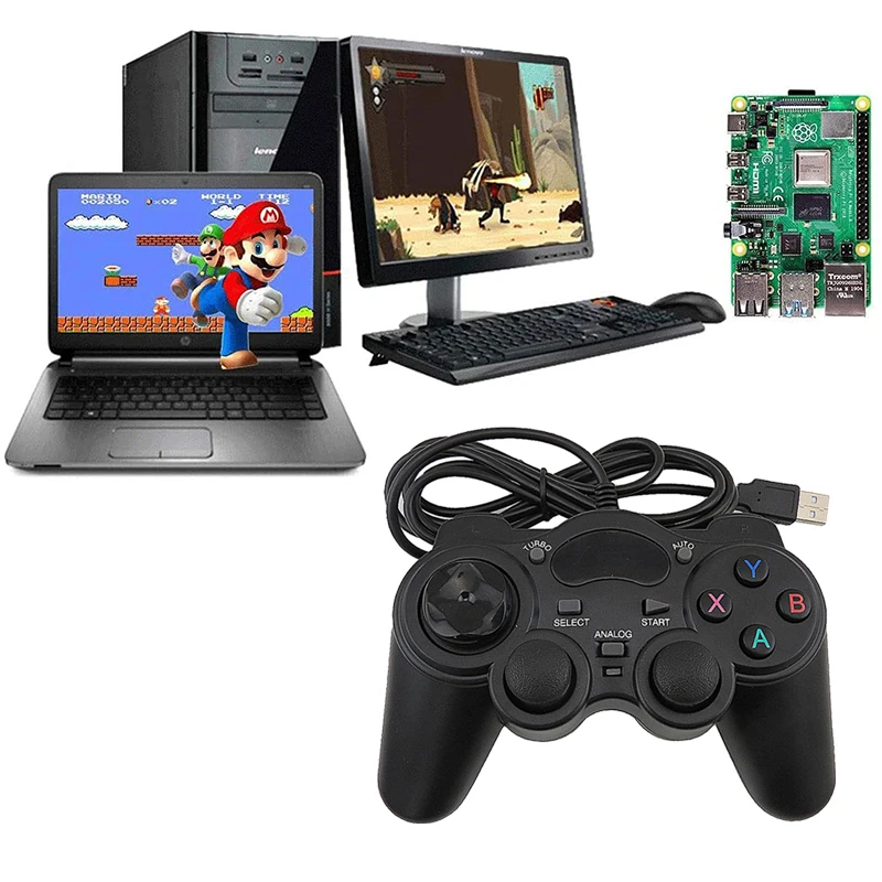 USB проводные игровые контроллеры геймпад для ПК Windows ноутбука Android ТВ-приставки PS3