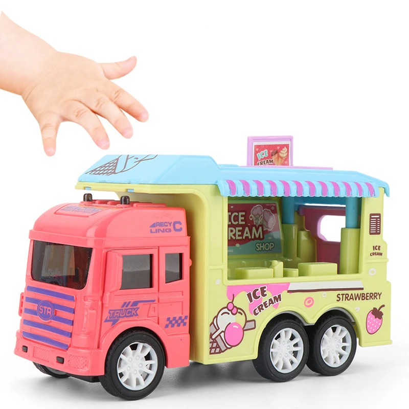 New Ice Cream Candy Car Modle  Play Toys Candy Car Ice Cream Candy Cart House Brain Game Kids Toys Children's Gift Toys