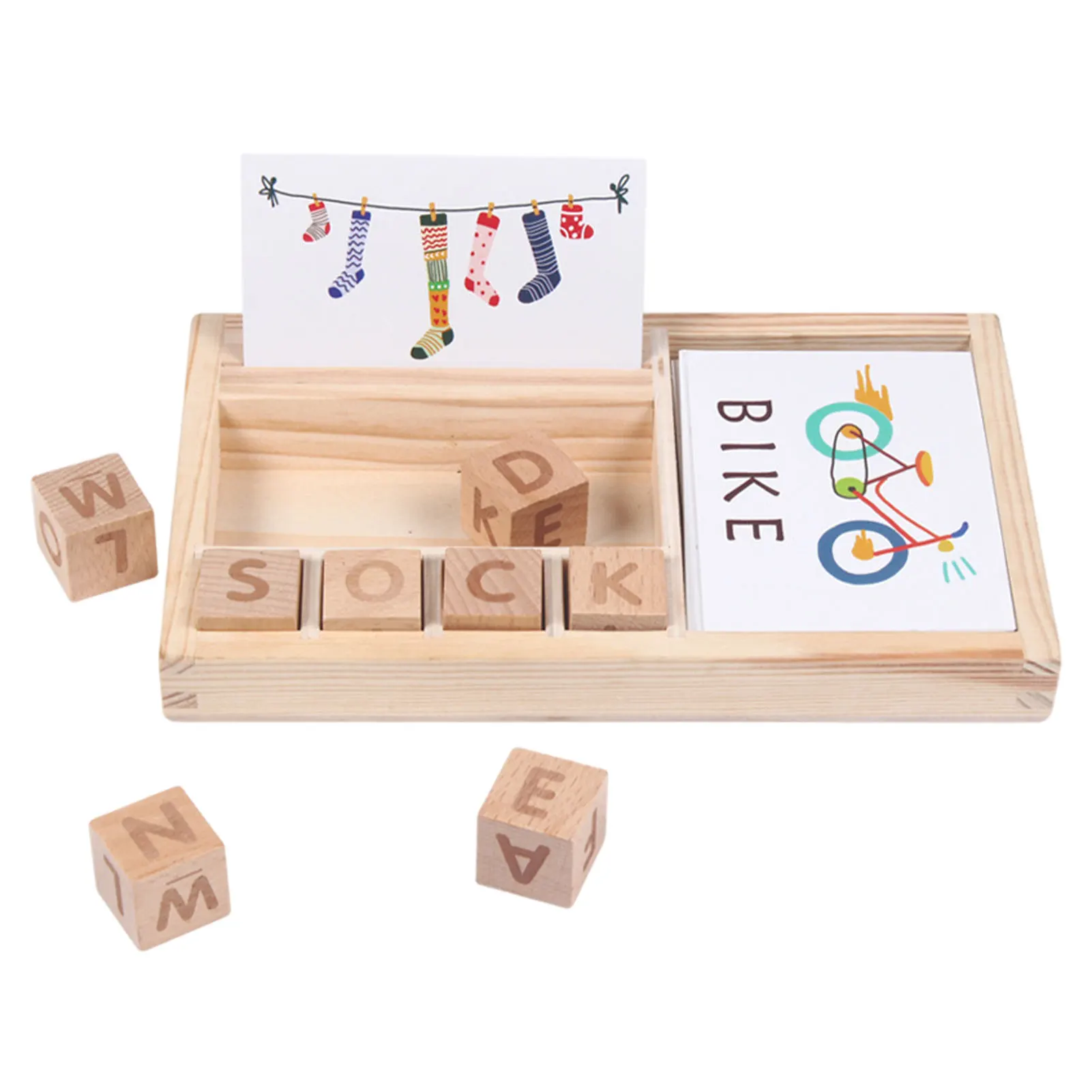 

Matching Letter Game Spell Word Game Wooden Toys Alphabet Reading And Spelling Words And Objects Recognition Preschool Language