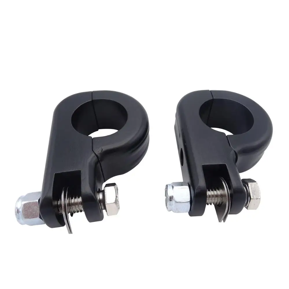 

Motor Black 1.25" Highway Engine Guard Bar Foot Peg Tube Mounts Kit For Harley Davidson Touring Road King Softail Dyna Sportster