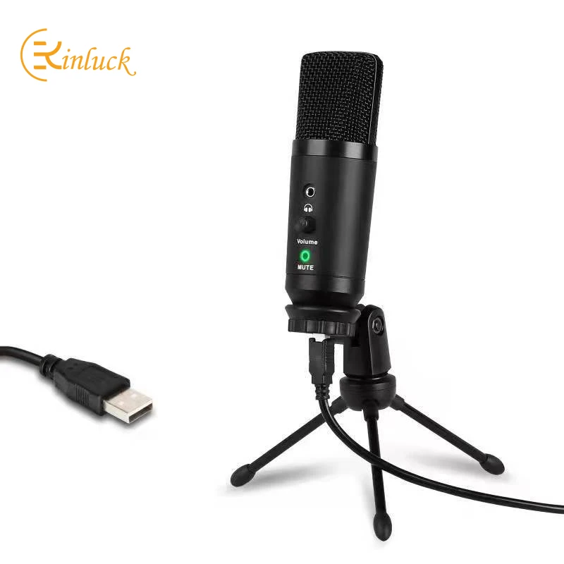 

USB Microphone Condenser Microphone Used For Recording Voice Voice-Over Sound Streaming Media Broadcast And Live Video