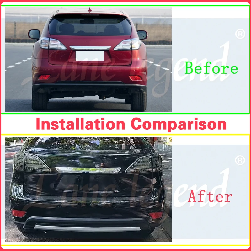 Высококачественный задний диффузор для Lexus RX270 RX350 RX450h 2009-2011 глянцевый черный