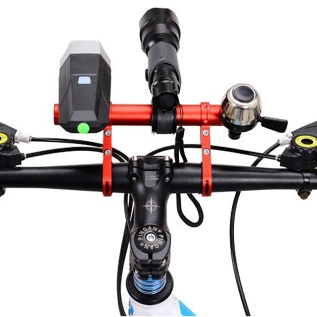 Aluminum Alloy Multi-Function Bicycle Extension Frame Single/Double Rod Bicycle Accessories Expansion Bracket Bicycle Handlebar 2