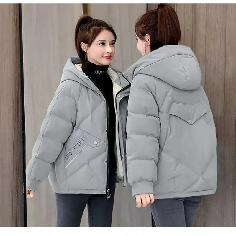 Short Thin Down Jacket for Women Demi-season Parka New In Outerwear Spring Hooded Winter Quilted Padded Coat Oversize 2023 Hot