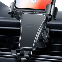 gravity phone holder car air vent mount metal mobile stand smartphone gps support for phone 13 12 phone
