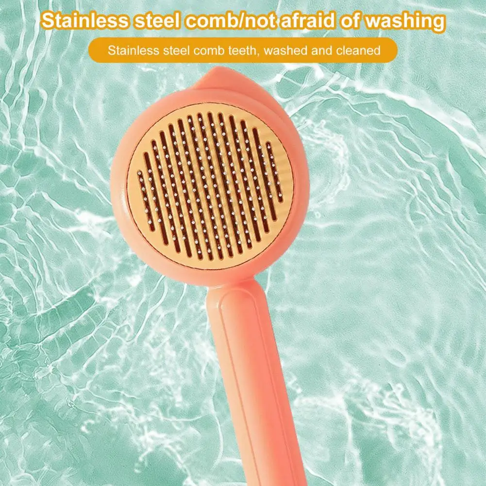 

Pet Grooming Comb Efficient Pet Grooming Brushes with Release Button for Shedding Hair Massage for Cats Dogs Pet Hair Massage