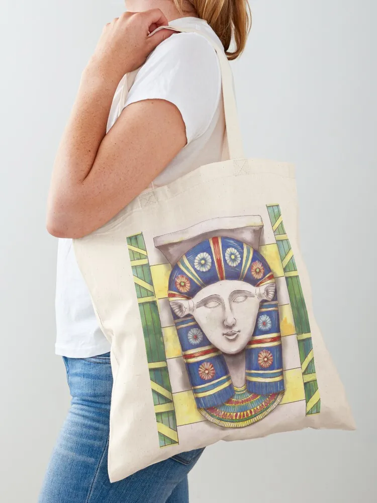 Hathor Bat Tote Bag canvas tote cute supermarket folding Shopper handbag Canvas