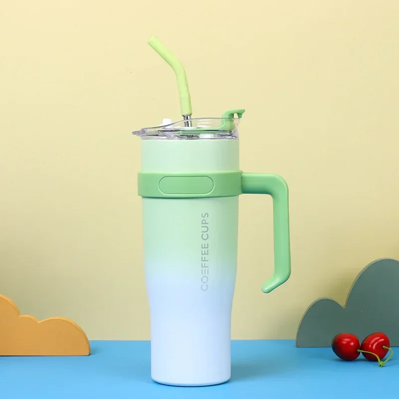 Чашка-термос из нержавеющей стали для воды с крышкой