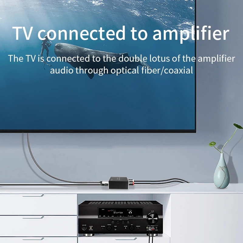 Фото Цифровой аудио преобразователь двунаправленный RCA цифровой коаксиальный Оптический стандартный коаксиальный Оптический SPDIF DAC декодер №5