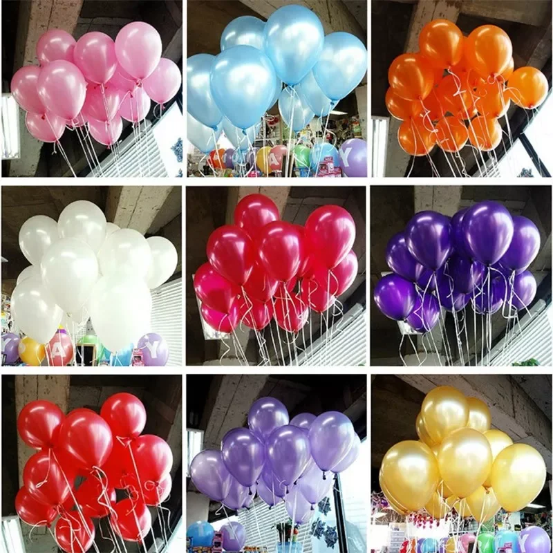 

10/20/30pcs 10inch silver blue black Pearl Latex Balloon Wedding Birthday Party Decoration Inflatable balloons Helium globos