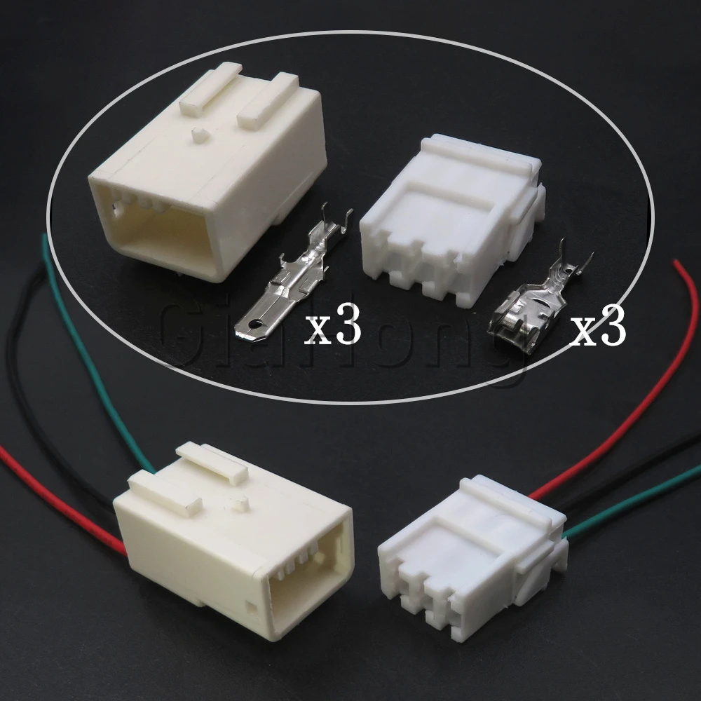 

1 Set 3 Ways 142681-9 Auto High Current Wire Sockets 9-144835-3 Car Wiring Harness Plastic Housing Connectors