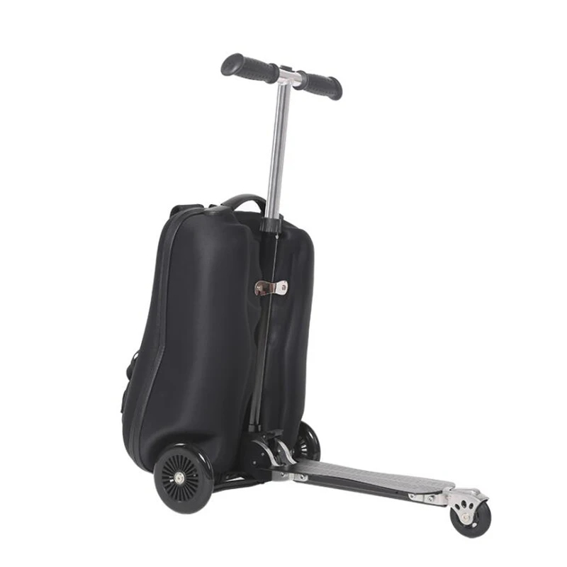 

Carrylove Adults scooter luggage light rolling suitcase lazy trolley backpack on wheels