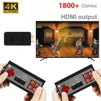 video game console handheld game player mini game console built in 1800 classic 8 bit games dual wireless gamepad hdav output