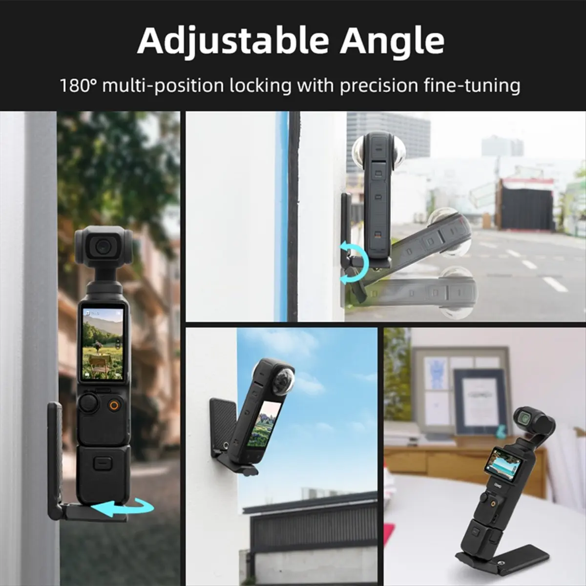 Фото Магнитный складной кронштейн popop для DJI OSMO POCKET 3, настольный фиксирующий зажим для Action 5 Pro, аксессуары X4/5 №2