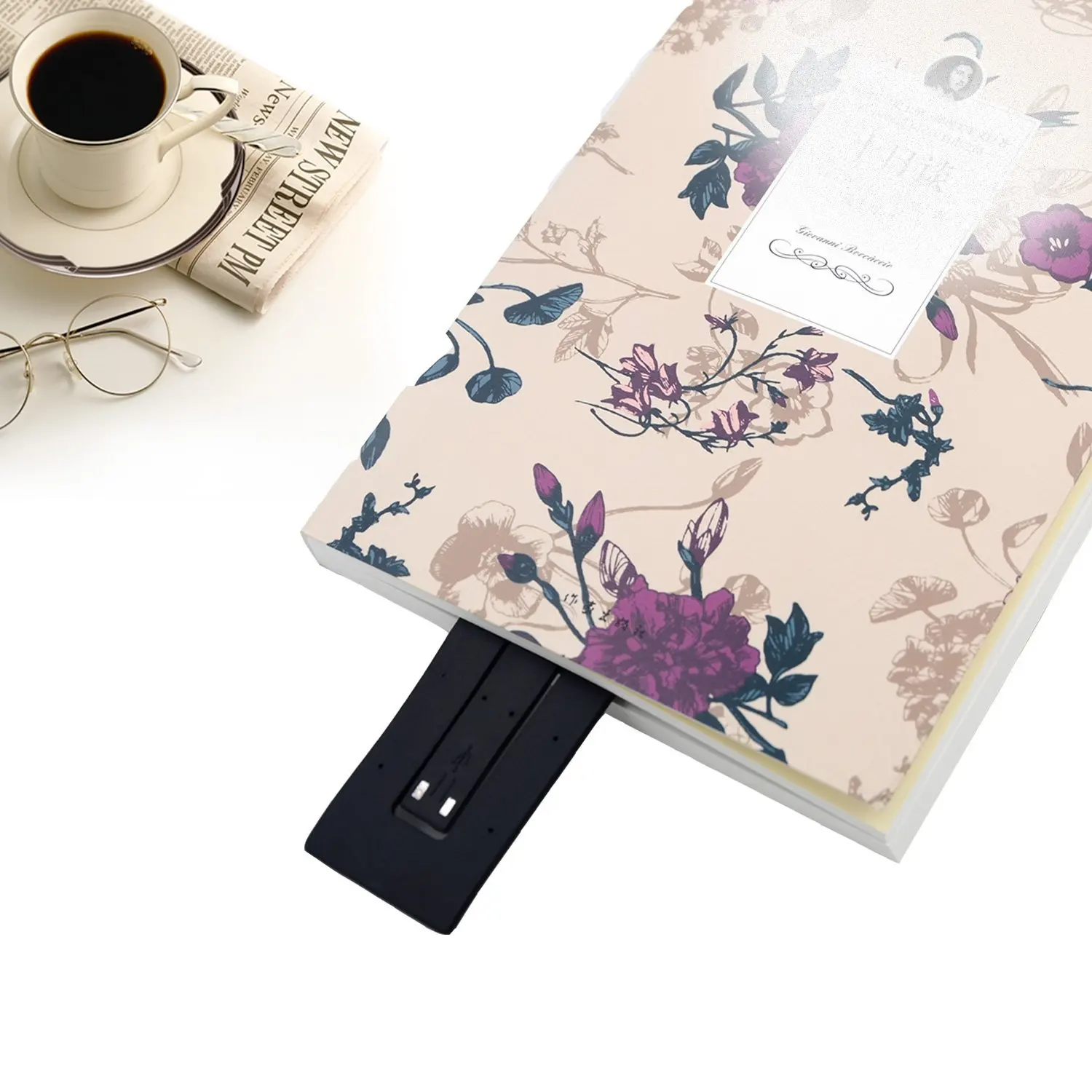 Book Light LED Clip Reading Lamp USB Rechargeable Tough Switch 4 Levels Adjustable Brightness Flexible Multifunctional &amp