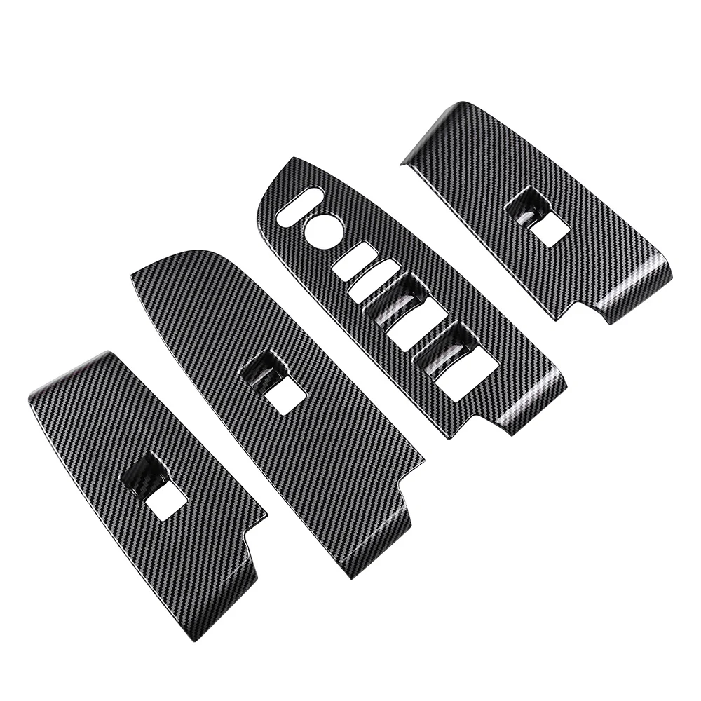 

Carbon Fiber Window Glass Lift Button Trim Switch Cover Door Armrest Panel Sticker for Honda HRV HR-V Vezel 2021 2022