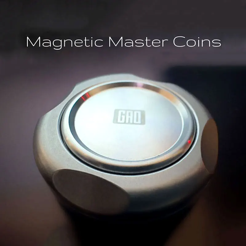 Gao Studio Magnetic Master Coins Fidget Spinner EDC Adult Metal Fidget Toys Autism ADHD Hand Spinner Anti-anxiety Stress  Relief