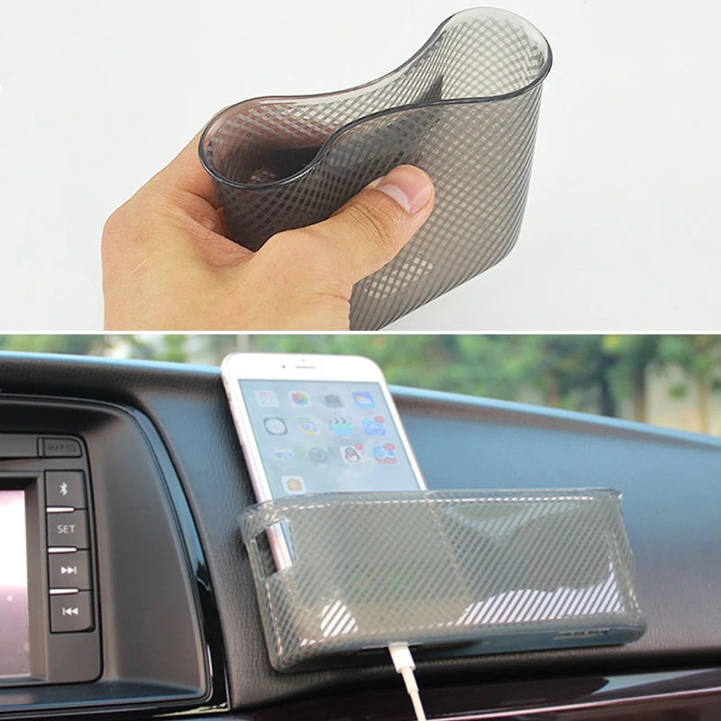 

Car Multifunction Storage Box Card Phone holder Phone Charger Cradle Trash Bin Hanging Pocket Organizer Garbage Charge Keys Coin