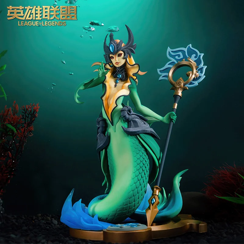 

Pvc Action 28cm Model League of Legends Tidecaller Nami Medium Sculpture Anime Figures Toys Game Periphery Collectibles Gift Toy