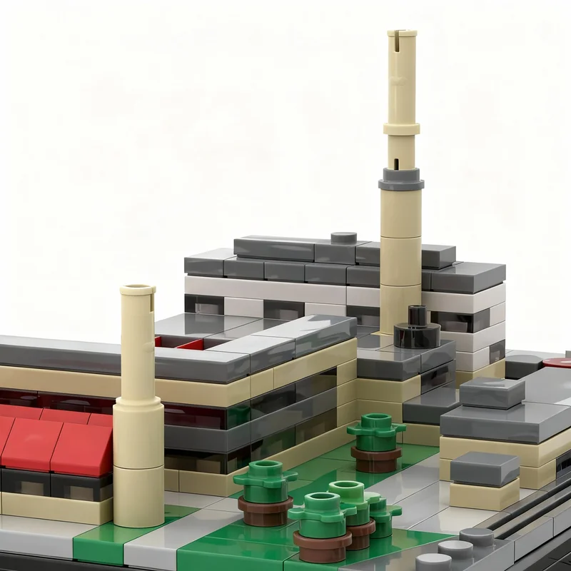 Фото 340 деталей MOC: Архитектурная модель Fagus Werk, конструктор, игрушка для самостоятельной сборки, рождественский подарок, развивающая идея, обучающий конструктор №3