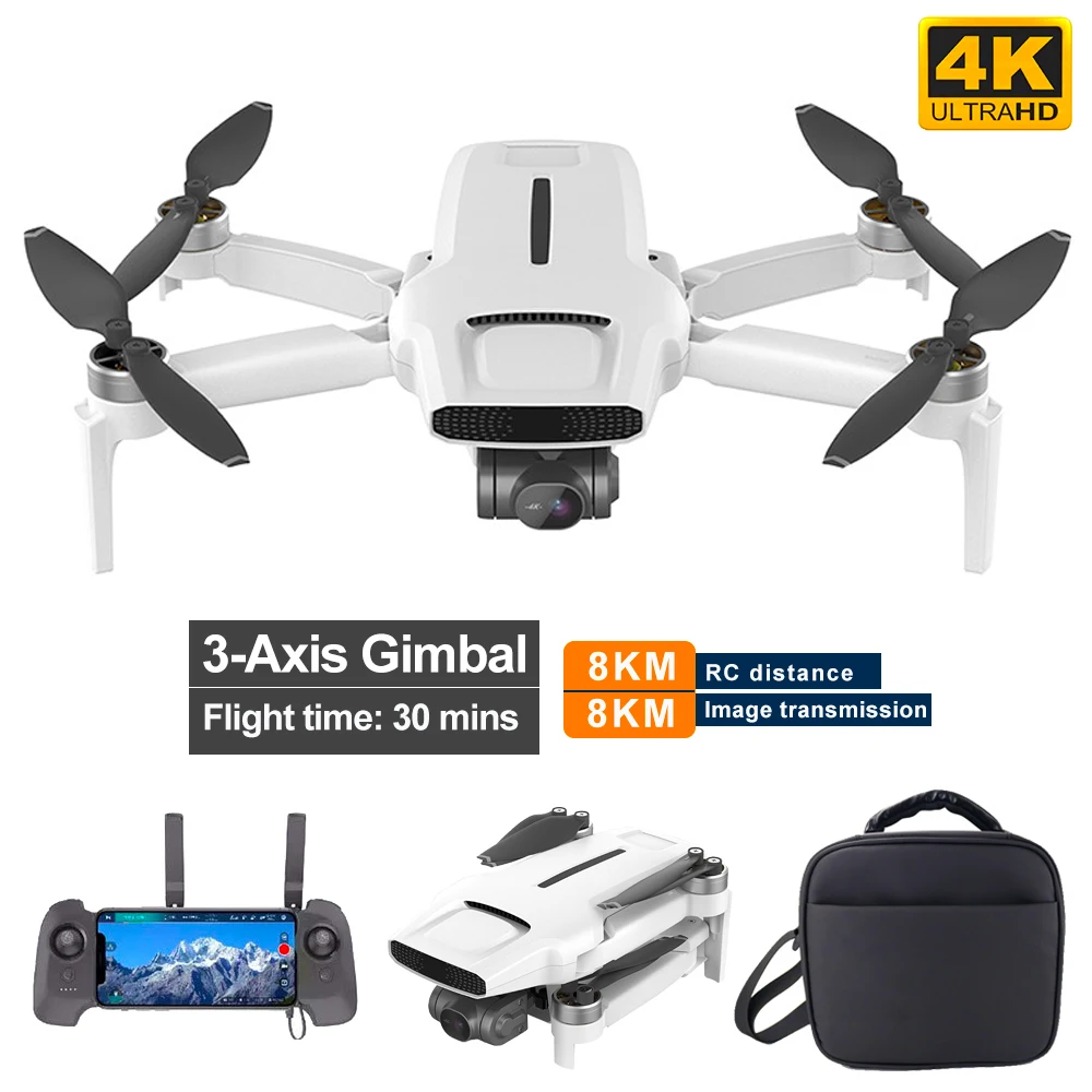 

X8 Mini Pro 8km RC Distance 30 Mins Flight Drone Professional 4k Drone Mini Quadcopter With Camera GPS 3-Axis Gimbal Drone Plane