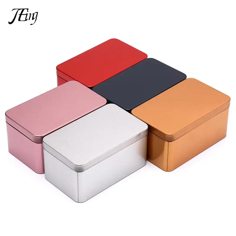 Tin Box Metal Tin Jars Iron Tea Box Cookies Case Small Things Storage Boxes Bins Biscuit Container Candy Chocolate Organizer